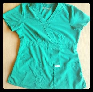 Hunter Green Scrub Top